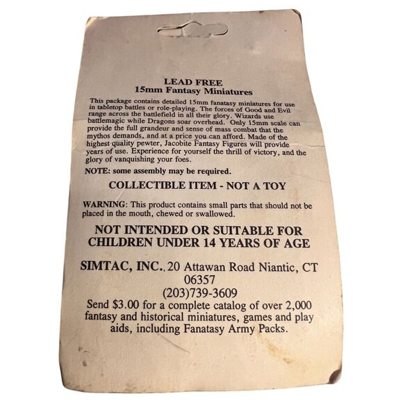 Jacobite Fantasy 15mm Lead-Free Miniatures Catapult w/Crew FER-2 Simtac, Sealed - Picture 5 of 7